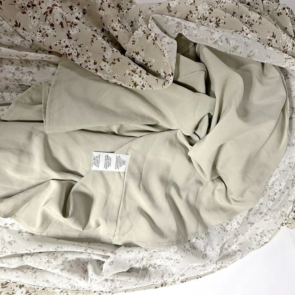 WAYF Morgana Tiered Ruffle Midi Dress - Picture 9 of 11